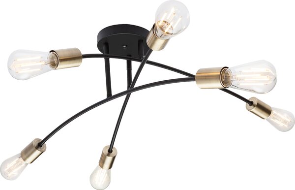 Lampada a soffitto, metallo, ottone anticato, 70 cm, SARINI