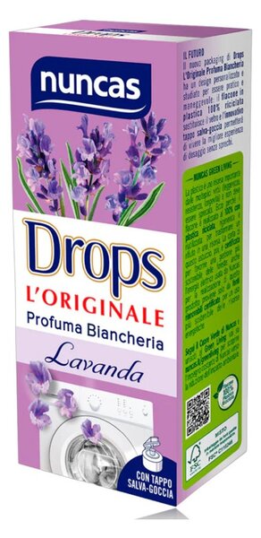 Nuncas Drops Profumabiancheria Lavanda 100ml Profumatore Liquido Concentrato per Lavatrice