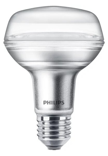 Philips Riflettore LED R80 4W E27 220-240V 2700K 345lm 90° Equivalente 60W