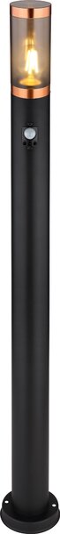 Globo Lighting luce da esterno in acciaio inox nero, 1x E27