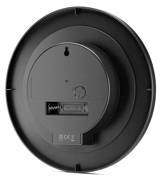 Braun BC06B Black Orologio da Parete Analogico Movimento al Quarzo Silenzioso