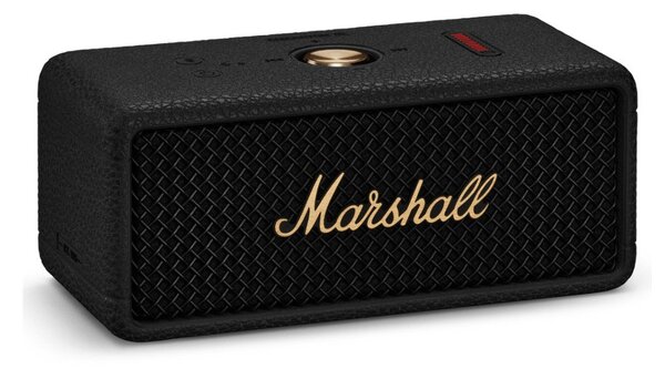Marshall Emberton III Black and Brass Diffusore Amplificato Bluetooth LE Audio Ricaricabile Autonomia32h IP67