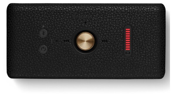 Marshall Emberton III Black and Brass Diffusore Amplificato Bluetooth LE Audio Ricaricabile Autonomia32h IP67