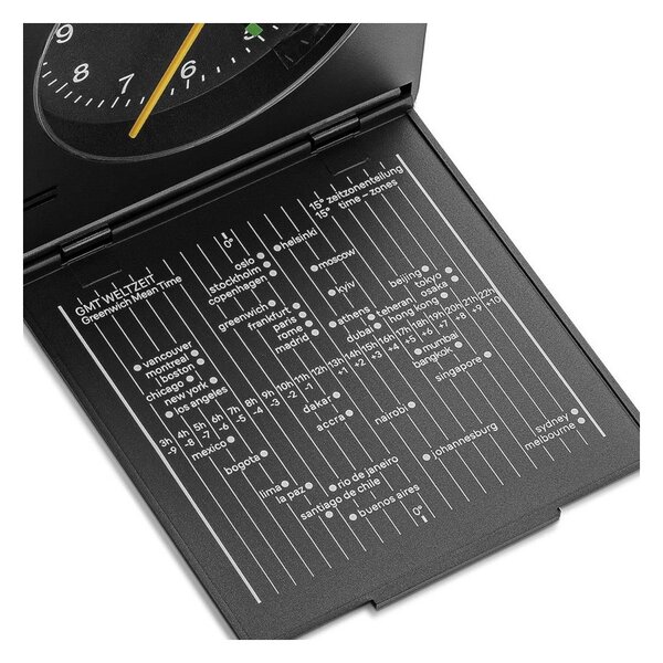 Braun BC05B Black Orologio Analogico Quarzo Sveglia Crescendo Snooze Luce Lancette Punta Luminosa Coperchio