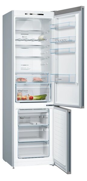 Bosch KGN392LDC Inox Look Frigorifero Combinato 203x60 NoFrost VitaFresh 0°C Inverter ManiglieIntegrate Serie4