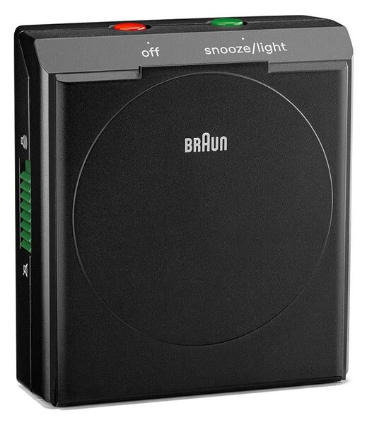 Braun BC05B Black Orologio Analogico Quarzo Sveglia Crescendo Snooze Luce Lancette Punta Luminosa Coperchio