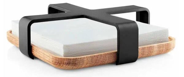 Eva Solo PortaTovaglioli 19x19cm Nordic Kitchen Black Bambù Carbonizzato Tools Design