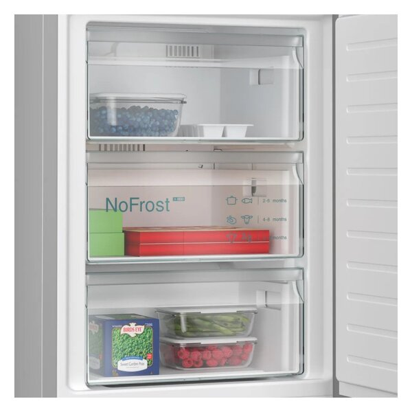 Siemens KG39NAICT Inox Frigorifero Combinato 203x60 NoFrost 2x hyperFresh Metal Backwall Display HC Maniglie iQ500
