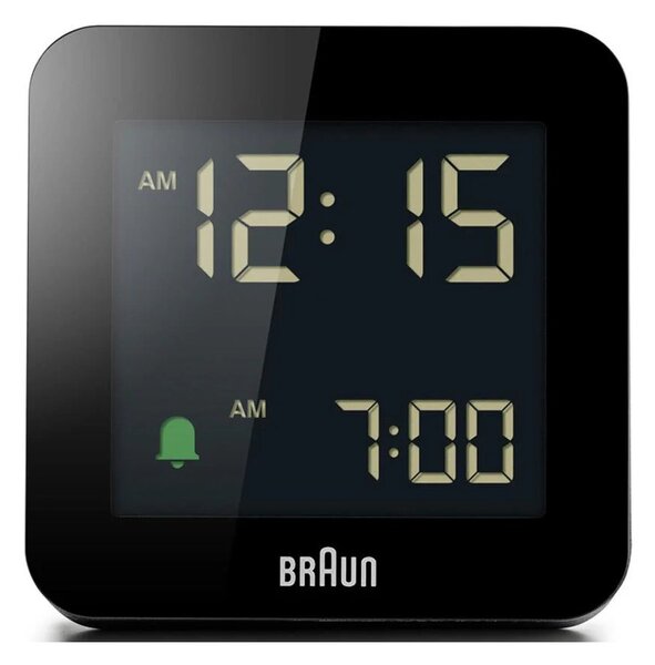 Braun BC09B Black Orologio Digitale LCD Sveglia Crescendo Snooze Luce
