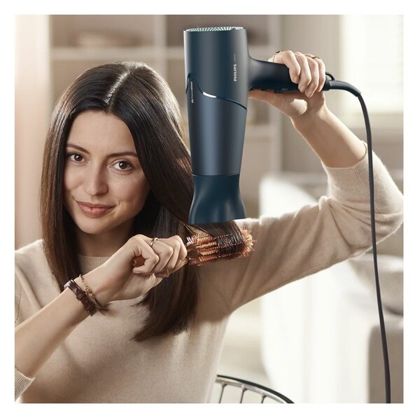 Philips BHD512/20 Asciugacapelli 2300W Motore DC ThermoProtect 8x Ionic Diffusore 6 Modi Calore Velocità