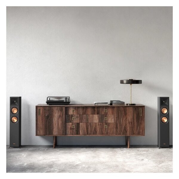Klipsch RP-5000F II Ebony Black Coppia Casse Pavimento 100W 2vie TwTromba2,5 2xW13,3 2xTractrixPort