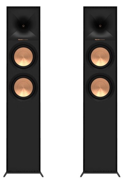 Klipsch R-600F Black Coppia Casse Pavimento 100W 2vie TwTromba2,5 2xW16,5 TractrixPort