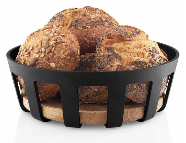 Eva Solo Cestino per il Pane Tondo 22cm Nordic Kitchen Black Bambù Carbonizzato Tools Design