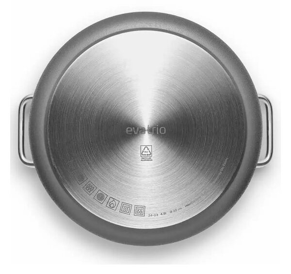 Eva Solo Pentola 4,8L 20cm Grey Line Ceramica Slip-Let Antiaderente Funziona su Gas Elettrico Induzione Forno