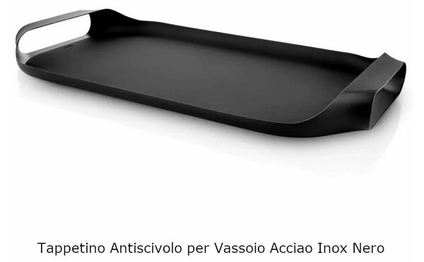 Eva Solo Tappetino Antiscivolo in Silicone Nero per Vassoio in Acciaio