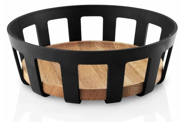 Eva Solo Cestino per il Pane Tondo 22cm Nordic Kitchen Black Bambù Carbonizzato Tools Design