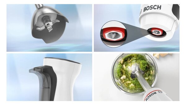 Bosch MSM4W410 Minipimer 800W QuattroBlade AntiSplash Bicchiere Graduato