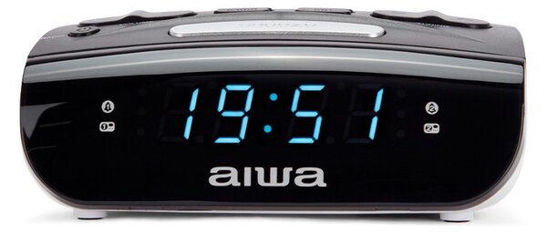 Aiwa CR-15 Black Radiosveglia FM 2x Sveglia Snooze Sleep