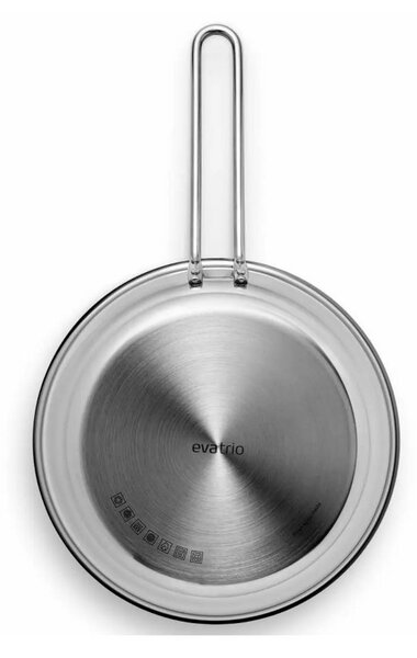 Eva Solo Padella 28cm Stainless Steel Inox Riciclato 90% Antiaderente Ceramica x Gas Elettrico Induzione Forno