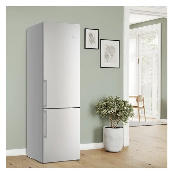 Bosch KGN39AIAU Inox Frigorifero Combinato 203x60 NoFrost VitaFresh 0°C Inverter Silent 29dB Maniglie Serie6