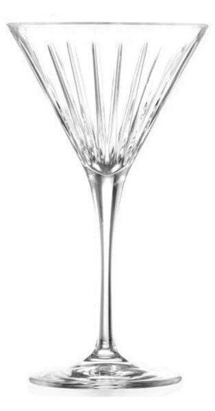 RCR Calice Timeless Martini Confezione 6pz 21cl Cristallo Luxion Lavabile in Lavastoviglie