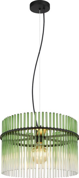 GLOBO Illuminazione lampada a sospensione GORLEY DH 40x150 cm nero sospensione