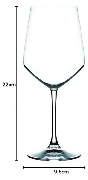 RCR Calice Universum U55 Confezione 6pz 55cl Cristallo Luxion Lavabile in Lavastoviglie