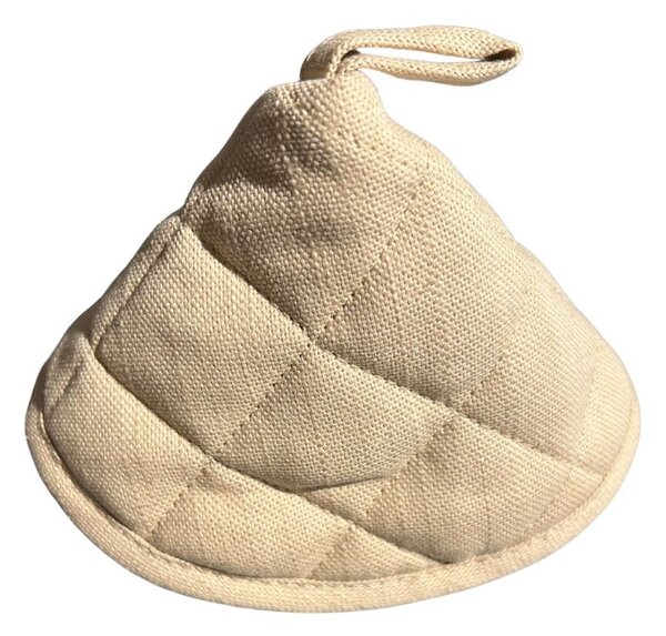 Maison Sucrée Presina Cappuccio Trapuntata Essenziale var.04 Tortora 11x8cm Misto Lino