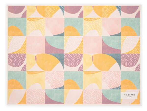 Maison Sucrée Tovaglietta Americana in Vinile Pastelli var.01 33x45