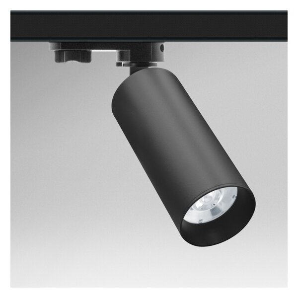 Century RGTNE-GU10 Black Regia Shop GU10 Faretto Orientabile con Portalampada GU10 per Binario Serie Track Light