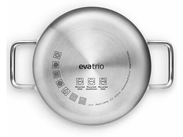 Eva Solo Pentola 2,2L 16cm Multi Mosaic Slip-Let Ceramic Funziona su Gas Elettrico Induzione Forno