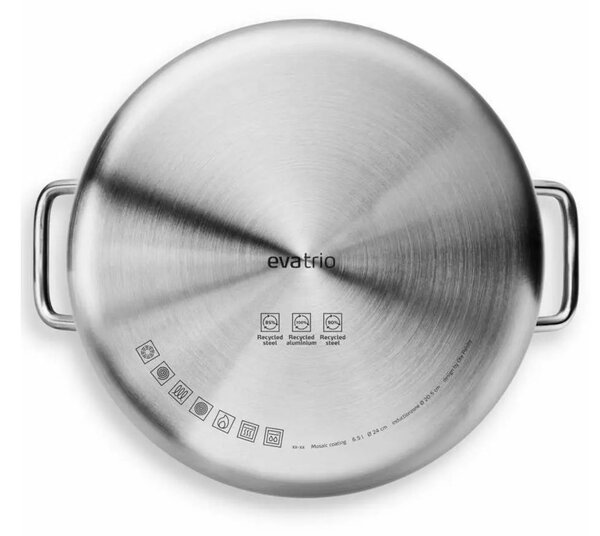 Eva Solo Pentola 6,5L 24cm Multi Mosaic Slip-Let Ceramic Funziona su Gas Elettrico Induzione Forno