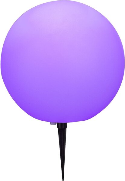 Globo Lighting luce da esterno in plastica bianca, IP44, con picchetto a terra, ø: 300mm, H: 450mm, lunghezza del cavo di alimentazione 5000mm, escl. 1x E27 30W 230V