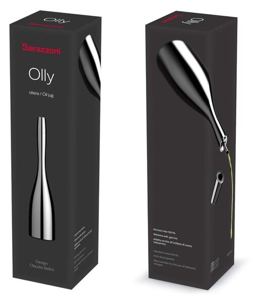 Barazzoni Olly Inox Oliera 450ml Sistema Antigoccia Design Claudio Bellini