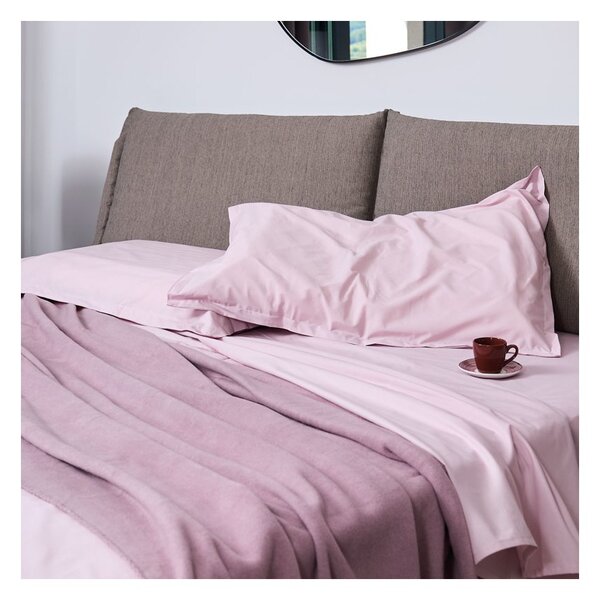 Maison Sucrée Lenzuolo con Angoli Materia200 var.07 RosaPerla 90x200 1 piazza