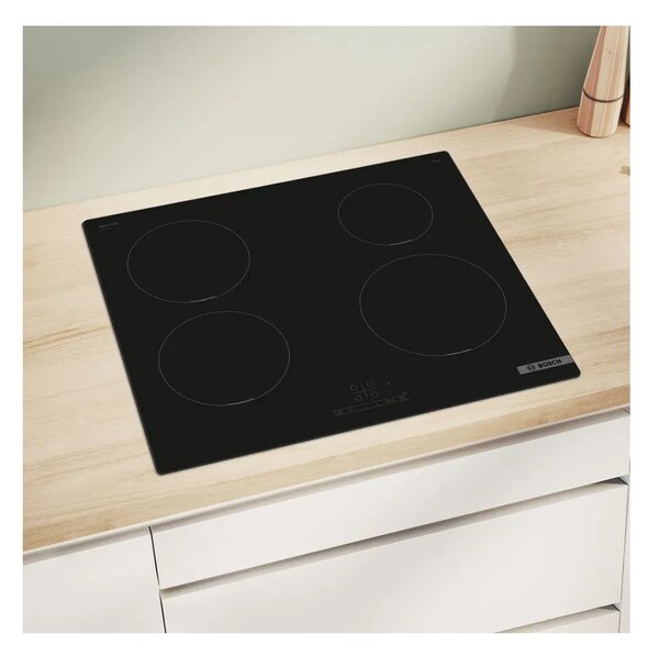 Bosch PUE611BB5E Piano Cottura Induzione 60cm 4 Zone PowerBoost touchControl Timer Serie4