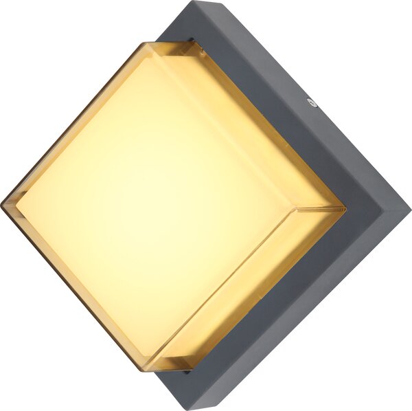 Globo Lighting luce da esterno in alluminio pressofuso antracite, LED