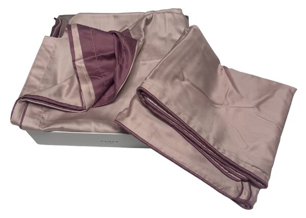 Maison Sucrée Parure Copripiumino Marais300 Bi-Color var.05 IncantoUva 2 piazze 255x200