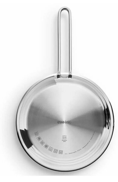 Eva Solo Padella 24cm Laser Titanium Inox Riciclato 90% Slip-Let Antiaderente x Gas Elettrico Induzione Forno