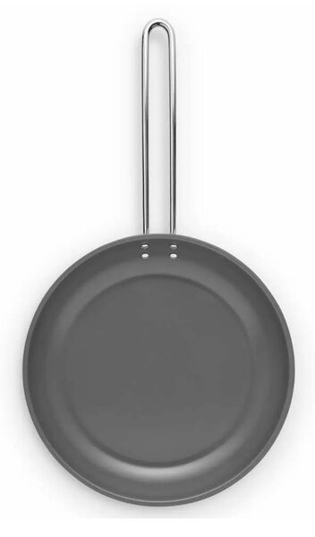 Eva Solo Padella 28cm Laser Titanium Inox Riciclato 90% Slip-Let Antiaderente x Gas Elettrico Induzione Forno