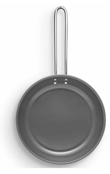 Eva Solo Padella 24cm Laser Titanium Inox Riciclato 90% Slip-Let Antiaderente x Gas Elettrico Induzione Forno