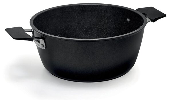 Barazzoni 33 Carati Casseruola 20cm 2,4L Alluminio Rivestitimento Diamantech Coperchio Gas Elettrico Induzione