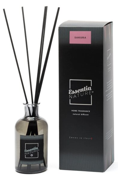Essentia Nature Home Fragrance Luxury Sakura 250ml Diffusore Naturale di Profumi per Ambiente con Midollini