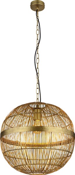 Lampada a sospensione Globo Lighting, finitura ottone anticato, 1 attacco E27