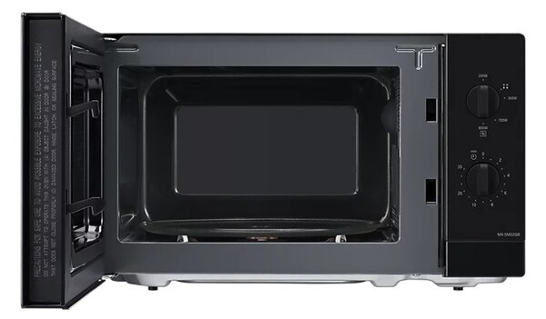 Panasonic NN-SM22QBEPG Black Microonde 20Litri 800Watt Piatto 25,5cm Comandi Meccanici