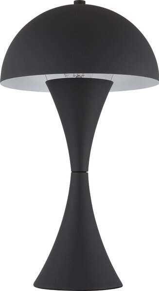 Lampada da tavolo, nero, metallo, H 36,1 cm