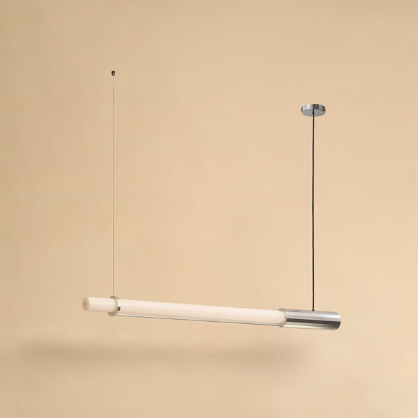 Lampada a sospensione DCW, In Fine, dimmerabile, Metallizzato, Alluminio, Design