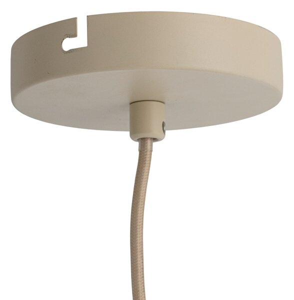 Lampada a sospensione Bloomingville, Piola, dimmerabile, Beige, Sala da pranzo, Tessuto / Tessile, Scandinavo