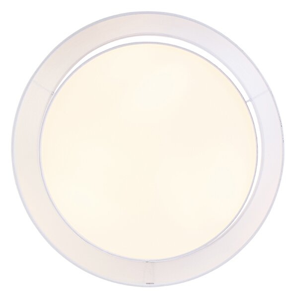 Plafoniera moderna bianca 50 cm 3 luci - Drum Duo