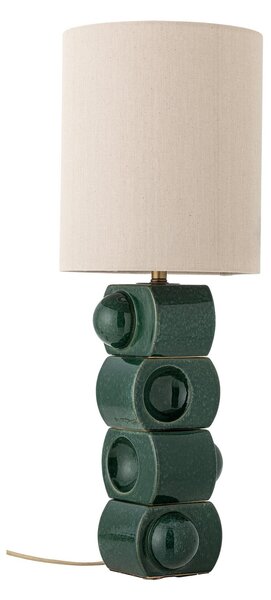Lampada da tavolo Brady, color crema/verde, altezza 68 cm - Bloomingville Bloomingville, Brady, Verde, Camera da letto, Ceramica, Scandinavo
